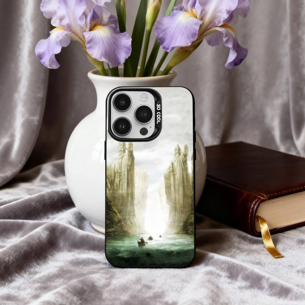 Movie T-The L-Lord-D R-Rings Phone Case For iPhone17,16,15,14,13,12,11 Plus,Pro Max Black Candy silver phone case