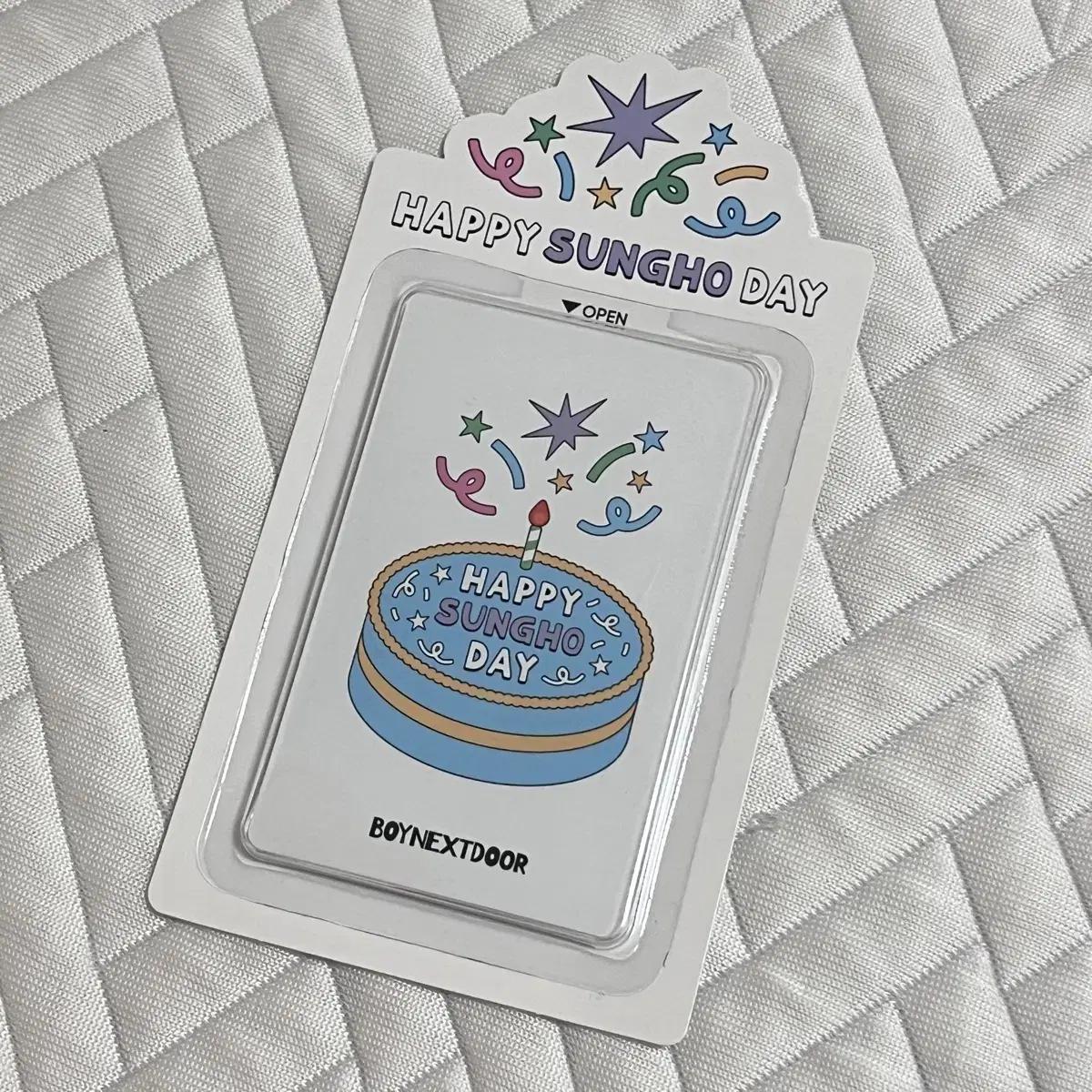 

(нераспечатанный) Boynextdoor Boynextdoor Сонхо День рождения МД Фотокарточка