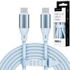 Cabo USB C para USB C 100 W 1 m Silicone Azul Kruger&Matz Basic