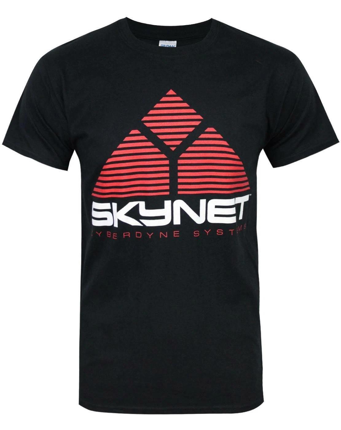 Terminator Logo Mens Small Short Sleeved 100% Cotton T-shirt Mens Tees Top S