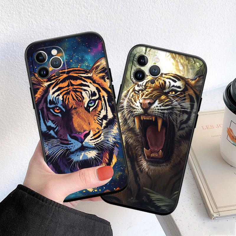 CJ7 Animal Tiger Soft Shell Phone Case for Redmi Note 8 9 Pro Max 9S 9T 9C NFC 8T 8A 10A A4