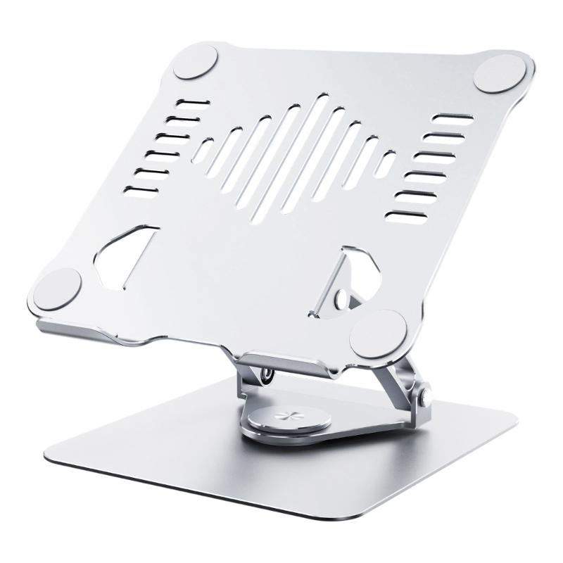Tablets Holder Stand 360 Degree Rotatable Portable Foldable Desktop Bracket Support For Tablets Laptop Desktop Holder серебряный