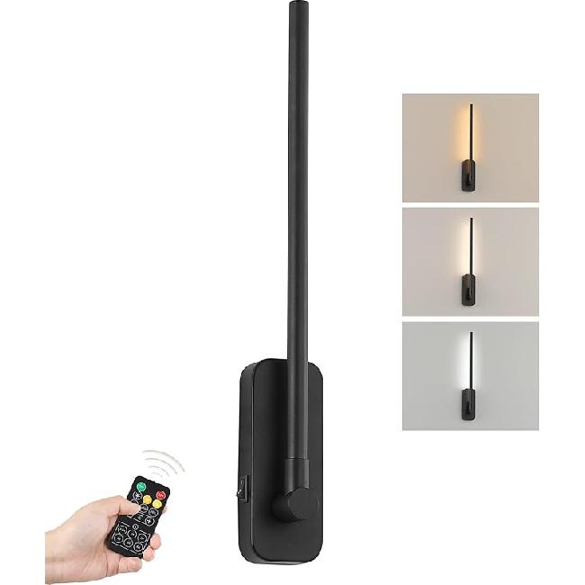 Battery Operated Wall Sconces with Remote Control,LED Rechargeable Picture Lights for Wall Wireless Led Lights for Bedroom with Magnetic Wall Light