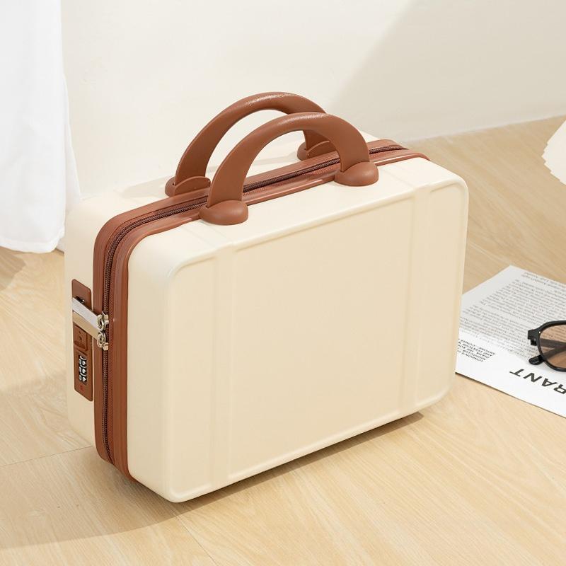 1Pc Small Suitcase, Mini Cosmetic Case, Small Case, Souvenir, Suitcase, Storage Bag, Password Box.