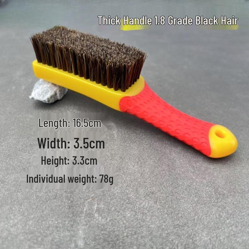 Wenwan Nano & Bristle Brush with Dual-Color Silicone Handle