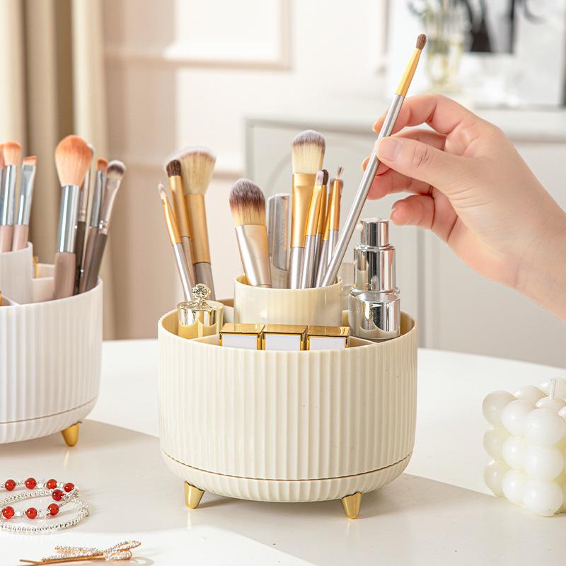 Rotating Home Organizer: Desktop Skincare, Cosmetics & Pen Holder