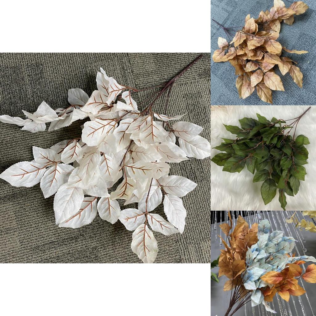 Artificial Leaves Bouquet For Wedding Decor And Event Photography With Realistic Look For Home And Hotel Decoration