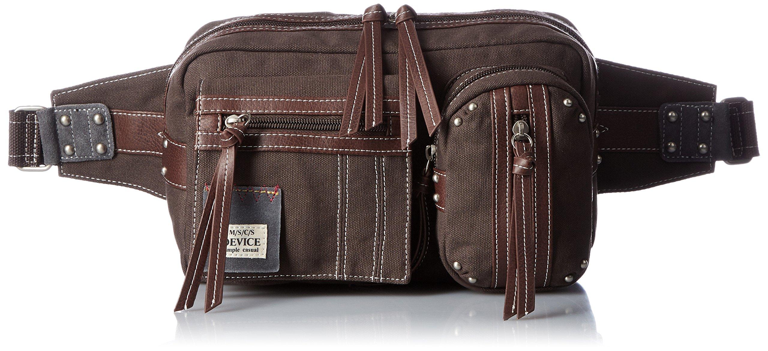 

DEVICE Men s Madison 2p Hip Bag, Brown (French Toa