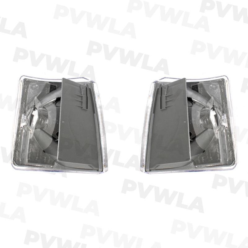 For VW T4 1995 1996 1997 1998 1999 2000 2001 2002 2003 Pair Left & Right Side White Turn Signal Corner Light Without Bulbs