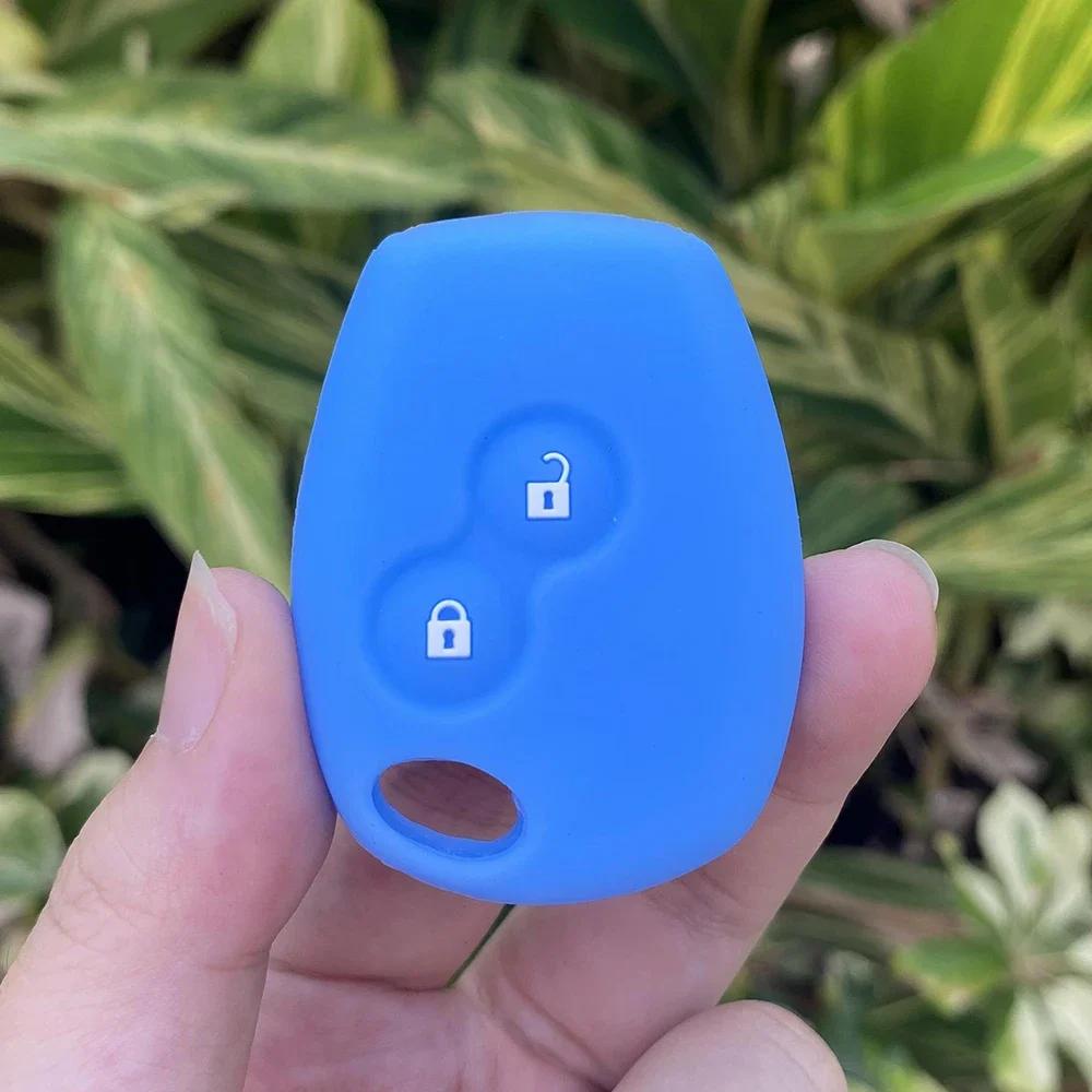 Silicone Car Key Case Cover For Renault Duster Modus Clio 3 Kangoo DACIA Logan Scenic Megane Sandero Captur Twingo Modus 2 Butto