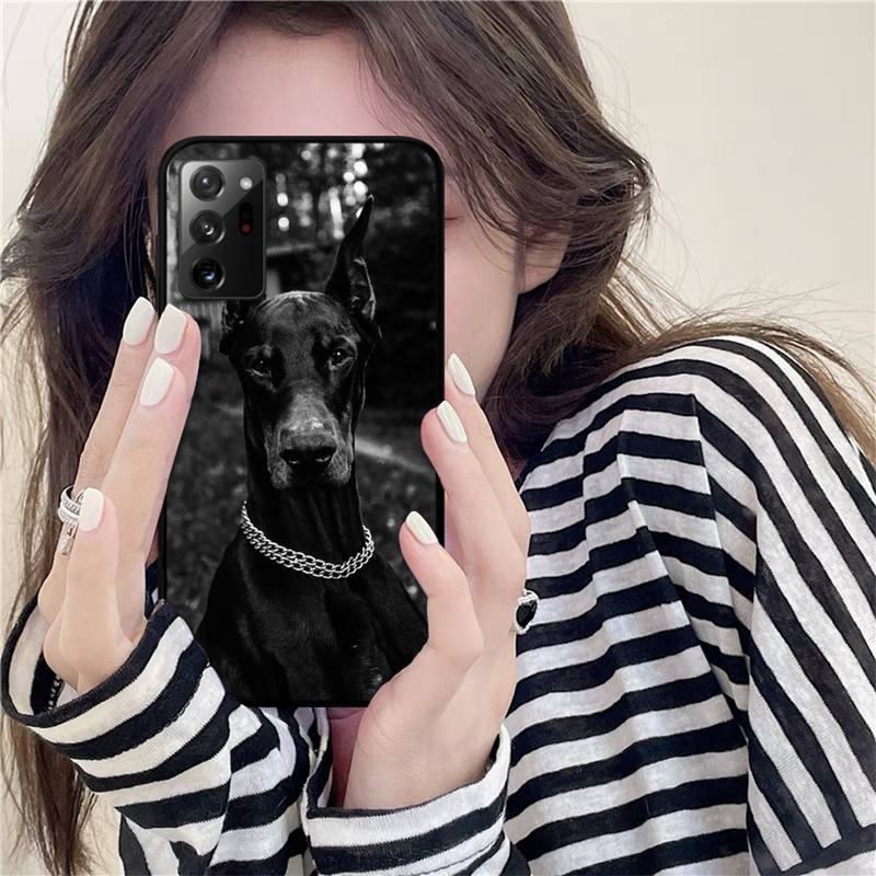 Yinuoda Animal Dachshund Doberman Dog Phone Case for Samsung Note 20 Ultra 10 Pro Lite Plus 9 8 5 4 3 M 30s 11 51 31 31s 20 A7