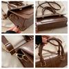 New Arrival Faux Leather Square Shoulder Bag Magnetic Closure Crossbody Handbag for Women