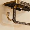 Toiletrolhouder Wandmontage Vintage Klassieke Badkamer Antiek Messing Rol Tissue Box Badkameraccessoires