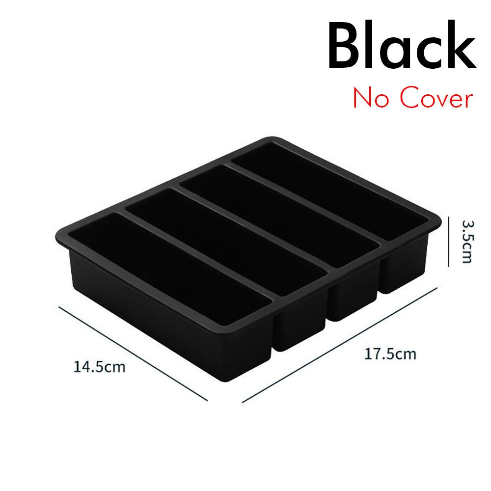 Ice Cube Tray Silicone Ice Cube Mold Long Square Ice Cube Maker Ice Tray Rectangular Ice Mould Ice Cream Tools Kitchen items
