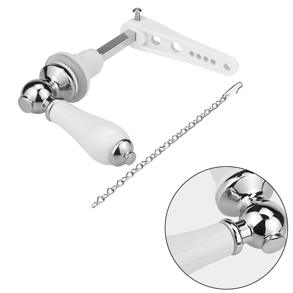 Chrome Plated Handle Metal Flush Lever Toilet Cistern Handle