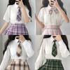 White JK Uniform Shirt with Pointed and Round Collar Options, Short or Long Sleeve