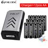 PALO 100% Original 1.2V AA Rechargeable Batteries 3000mAh Ni-MH AA Rechargeble Battery for Camera Anti-dropping Toy Car