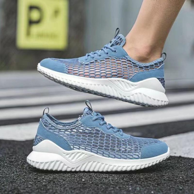 Mesh Upper Hollow Breathable Running Men's Casual Sneakers Designer Stylish Comfortable Hiking Trekking Simple Male Sports Shoes