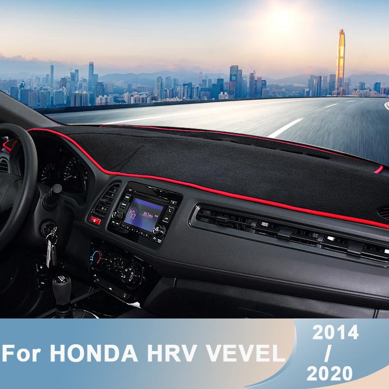 Car Dashboard Avoid Light Pad Instrument Platform Cover Mat Carpet For Honda HR-V HRV Vezel 2014-2017 2018   Accessories