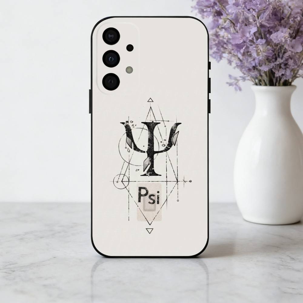 P-Psychologist Profession P-Psychology  Phone Case For Samsung Galaxy A73,A72,A71,A70,A53,A52,A51,Soft Silicone Black Cover