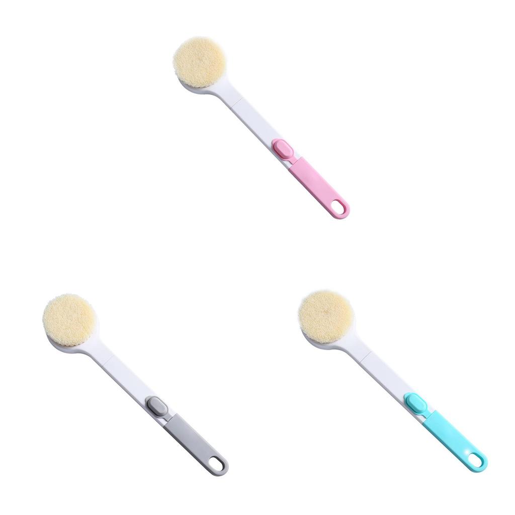 Silicone Shower Brush With Long Handle For Adults Bath Cleaning And Massage