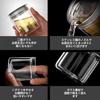 OULOVECO 200ml Glas-Teekanne mit doppelwandigem hitzebeständigem Glas und Präzisionsfilter, Perfekt für den Einzelgebrauch, Geeignet für Büro- oder Heimgebrauch, Gre