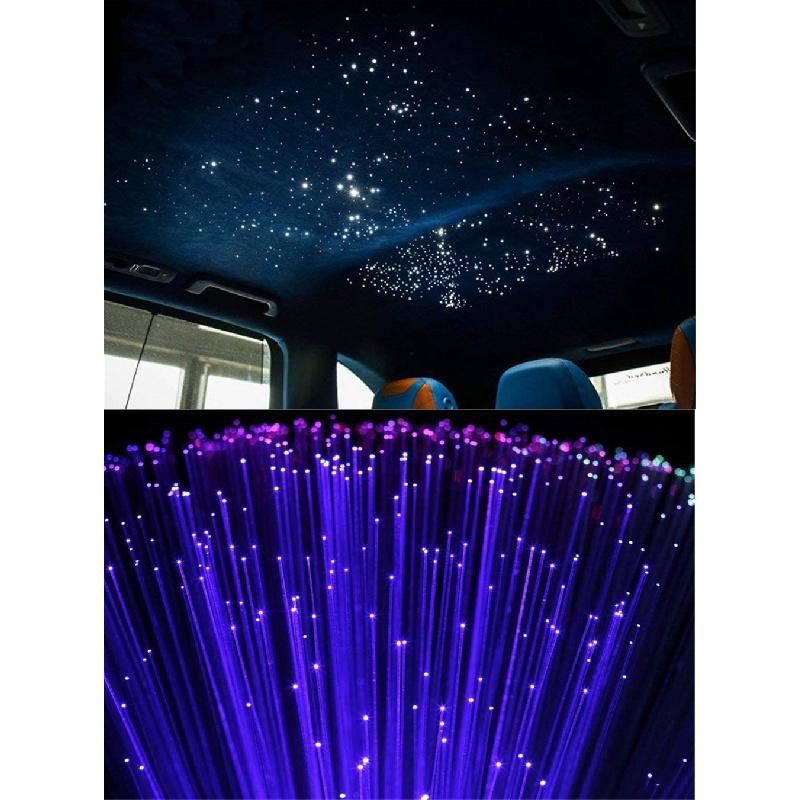 Starry Sky Car Ceiling Led Lighting Kit With Rgbw Fiber Optic Threads, 16 W, With App