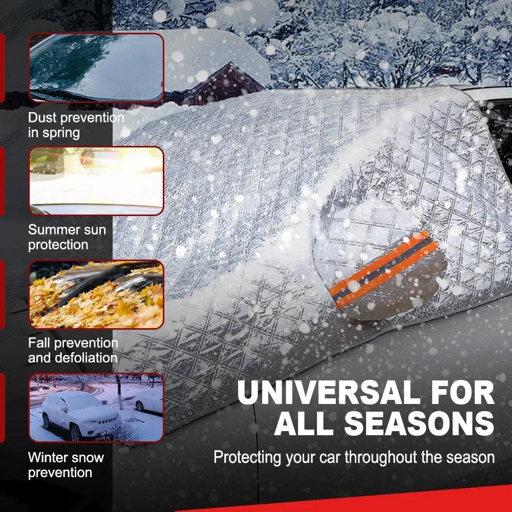 Car Windshield Snow Ice Protector Magnetic Window Sun Shade Anti Snow Frost Ice Cover Visor Auto Winter Exterior Accessories