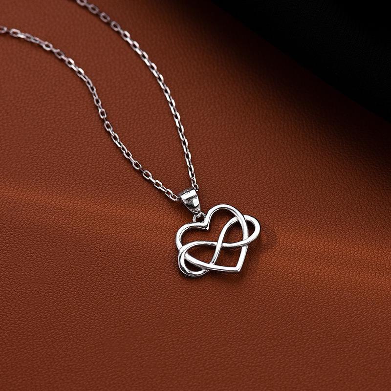 

Ожерелье с подвеской в виде сердца из серебра Banyan Tree S925 в японском и корейском стиле — простая цепочка на ключицу для женщин 925 Silver, NS841 белого золота