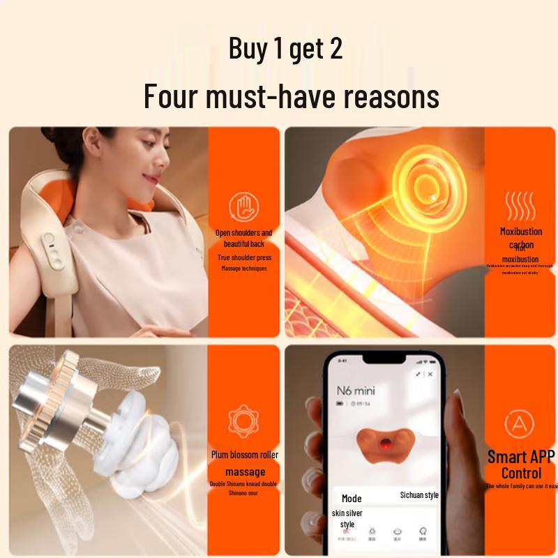 Breo N6mini Cervical Neck Massager CN Plug (adapter Included)