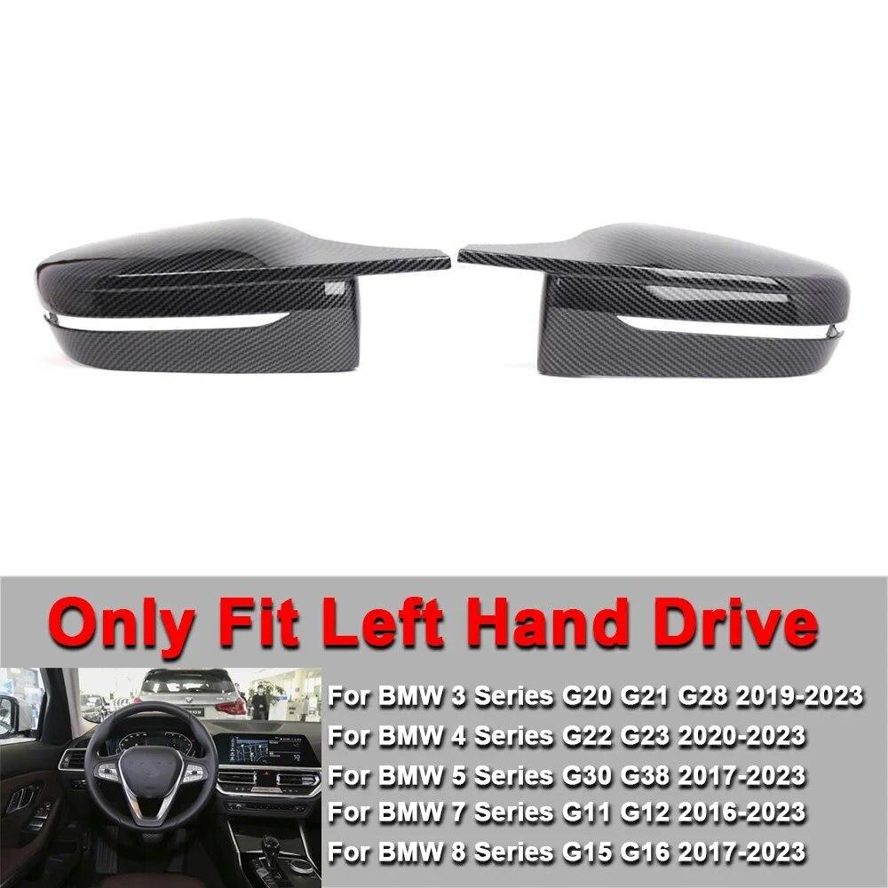 G20 G21 Carbon Fiber Bright Black car side mirror cover For BMW 3 4 5 7 8 Series G30 G38 G22 G23 G11 G12 G15 G16 M3 M4 Style