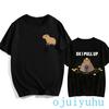 Fashion Capybara T Shirt Men/women EU Szie T-shirt Funny Capibara Harajuku Tees Tops Cartoon Mange Y2k 90s Grunge Tshirt Clothes