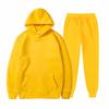 Unisex Fleece-Lined Thick Hooded Jacket - Solid Color, Trendy Autumn/Winter Style, Custom Logo Printing