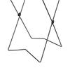 Trash Bag Holder Collapsible Stainless Iron Garbage Bag Holder Stand Portable Outdoor Stand Black