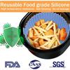 2 Pack Air Fryer Silicone Liners Basket Round, Apply To 1-3.5 QT Airfryer, Air