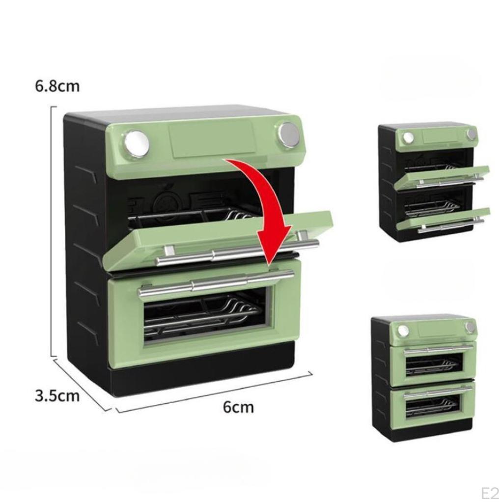1/6 1/12 Dollhouse Oven Mini House Model Scene Kitchen Appliance Miniature Microwave