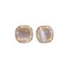 Korean Style Cubic Zirconia Geometric Cat's Eye Tassel Earrings - Luxurious & Exquisite Fashion Accessories