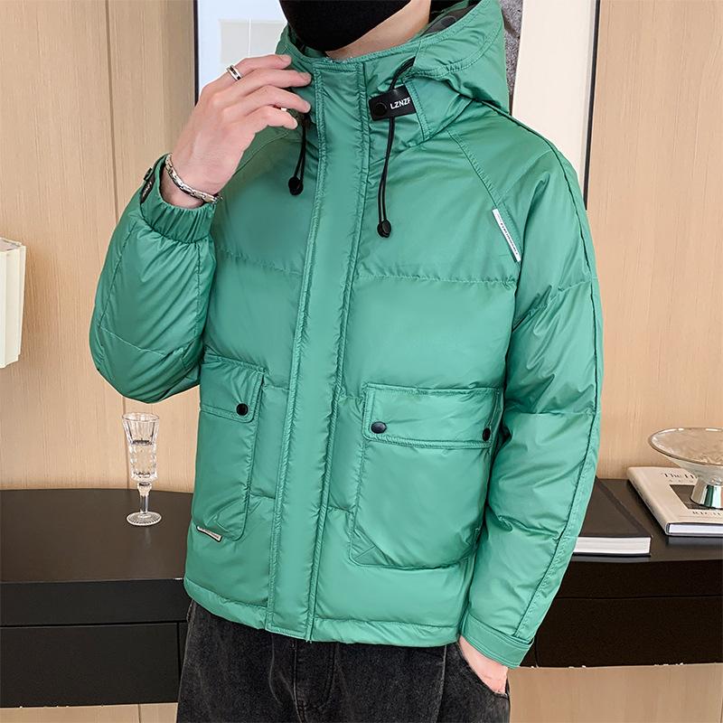 Men's Down Jacket Winter New Hooded Jacket Handsome Trend Thickened Warm Fashion Versatile Men's Top
