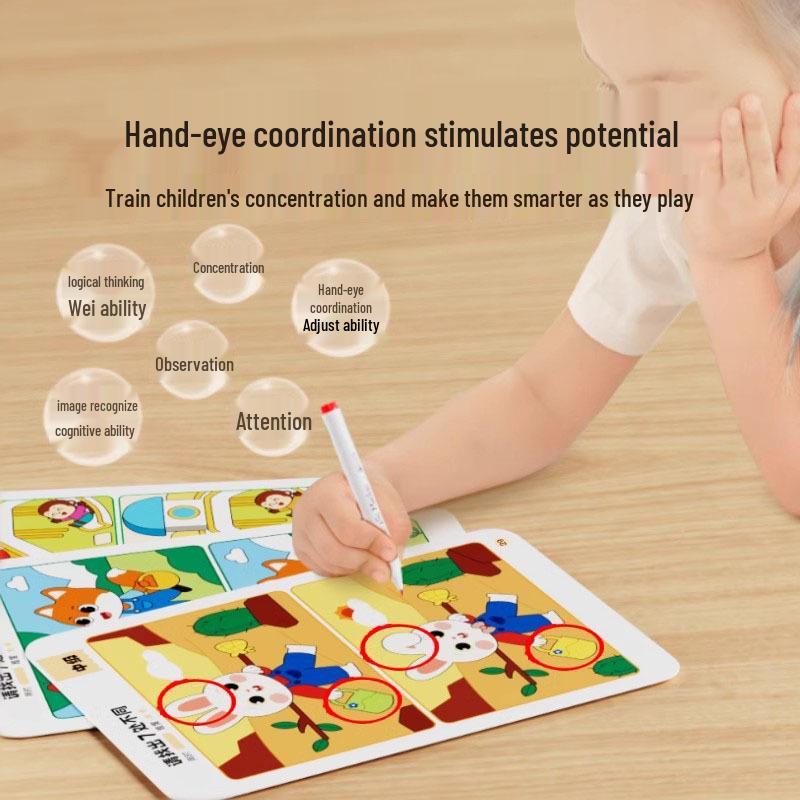 Znajdź różnicę: Edukacyjne karty obrazkowe dla dzieci w wieku 3-12 lat