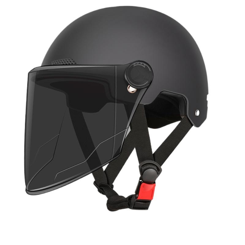 Helmet Electric Vehicle Women and Men Motorcycle Battery Car Half Helmet Summer Sun Protection Full Helmet Wholesale Riding Breathable and Lightweight