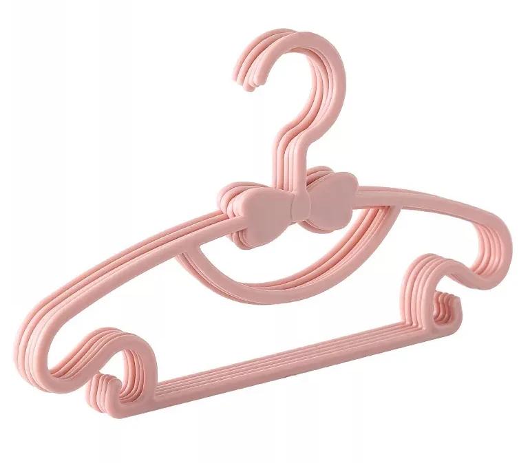 5PCS Kids Clothes Hanger Racks Portable Plastic Display Hangers Windproof Children Coats Hanger Baby Clothing Organizer