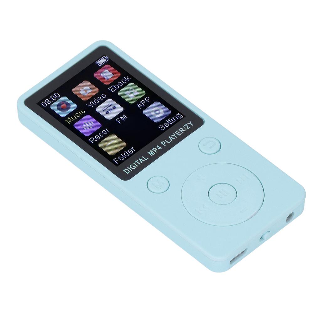 MP3 Player 1.8 Inch Color Screen HiFi Sound Portable Music Player Support Picture Video Book Recording 128GB Memory Card