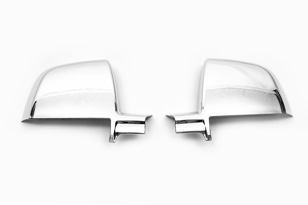 Covers for Mirrors (2 Pcs, ABS) Carmos - Chrome Plastic for Fiat Doblo II 2010-2022