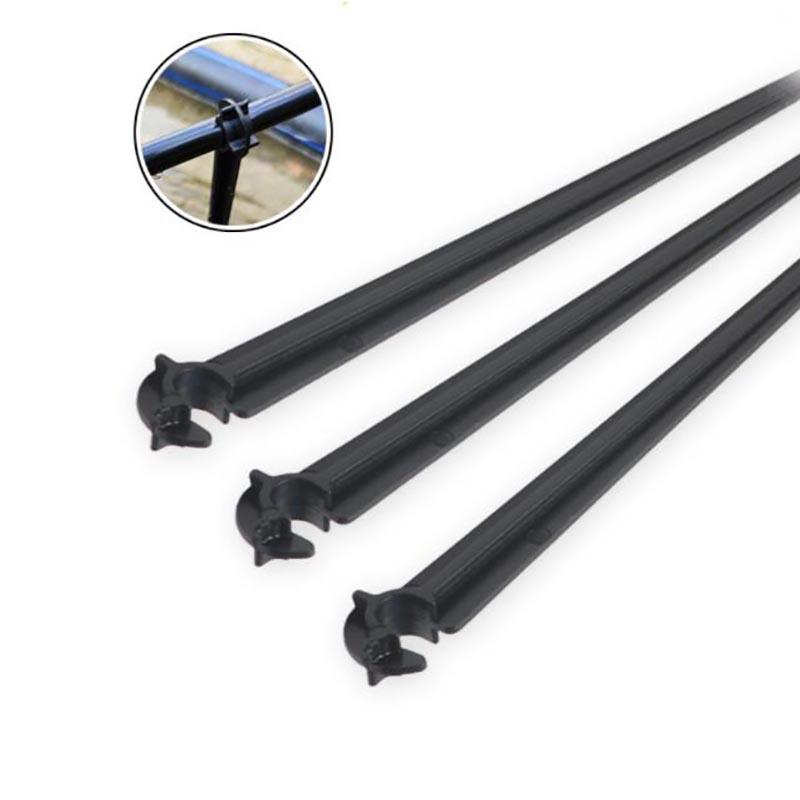 Tvar C 4/7mm trubka Pevný držák 1/4" zahradní hadice kapací závlaha podpěrné kolíky zavlažování kapkovač držák postřikovače