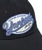 Emelbi Street Oval Cursive Unstructured Ball Cap Ny (Black)