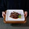 Featured Creative Disc Bamboo Wood Ceramic Plate Peking Beijing Roast Duck Plate Dishes Restaurant Mood Tableware Ceramic Plate
