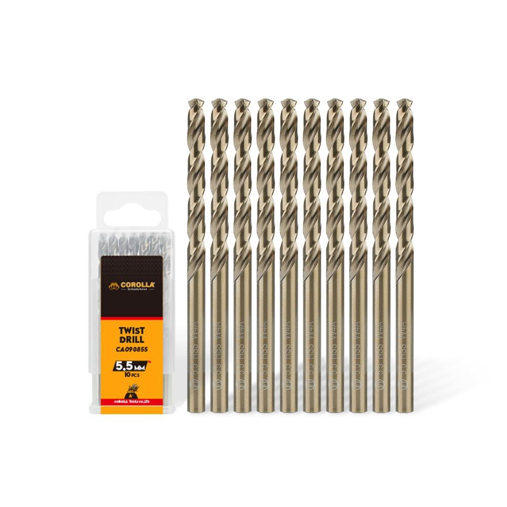 10PCS Straight Shank Twist Drill Bits Twist Design HSS Drill Bits Drill Bits  Industrial Use