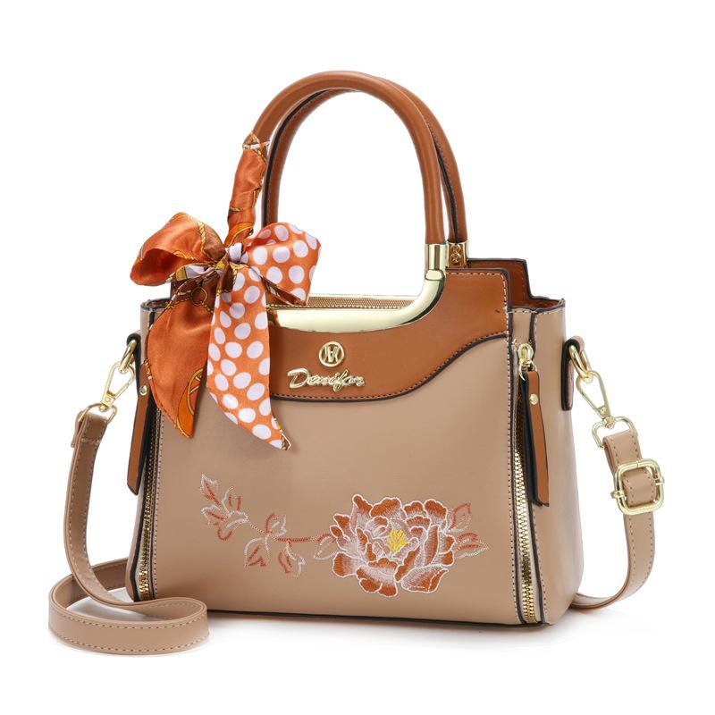 Bags, Women's Messenger Bags, New Chinese Style Mother Bags, 2025 New Embroidered Middle-aged Handbags, One-shoulder Handbags