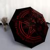 Devil's Sigil Baphomet Goat Head Pentagram T-ShirtUmbrella, Portable 3-Fold Compact Umbrella,Christmas Gift ES506