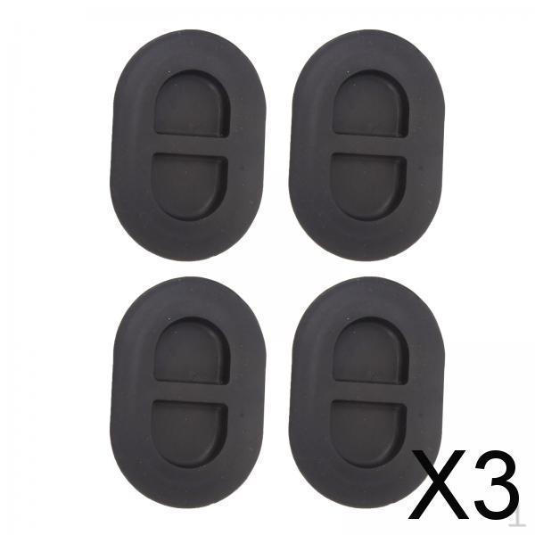 

2x4 Pieces Floor Pan Drain , Black Replacement Rear Body Rubber for JL Automotive